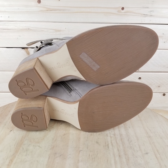 Paul Green 7.5 US Leather Ankle Boot Booties Side Zip Western Biker Moto NEW - Picture 14 of 15